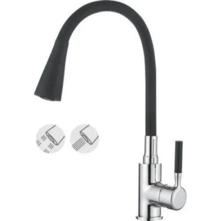 Смеситель Ledeme L4199-2 черный/хром