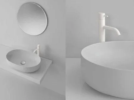 Раковина Kerasan Nolita 534359*0 60х40 серый матовый - купить в Москве по низкой цене в интернет-магазине с доставкой по всей России | HITsant Раковина Kerasan Nolita 534359*0 60х40 серый матовый