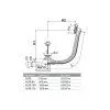 Слив-перелив AlcaPlast A55K-100