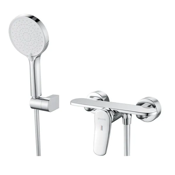 Смеситель для душевой кабины однорычажный  Shevanik S4716, Хром