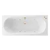 Акриловая ванна Excellent Oceana WAEX.OCE17S.SOFT.GL 170x75  с гидромассажем, белый/золото