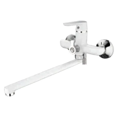 Смеситель Ledeme L2277W белый/хром