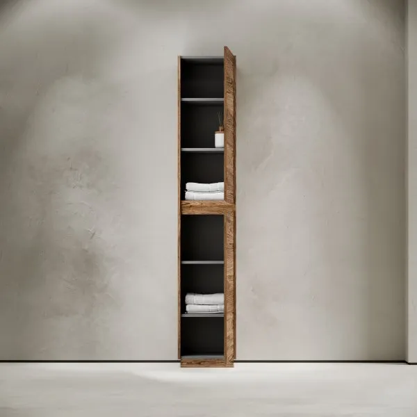 Шкаф-пенал SANCOS Libra Floor напольный, дуб чарльстон, 350х300х1870мм,   PLB35FECH