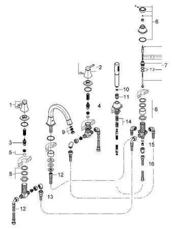 Смеситель Grohe Grandera 19919000 для ванны - купить в Москве по низкой цене в интернет-магазине с доставкой по всей России | HITsant Смеситель Grohe Grandera 19919000 для ванны
