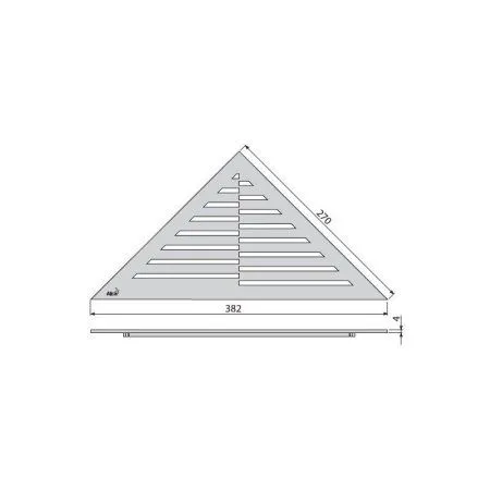 Решетка AlcaPlast TIME хром матовый - купить в Москве по низкой цене в интернет-магазине с доставкой по всей России | HITsant Решетка AlcaPlast TIME хром матовый