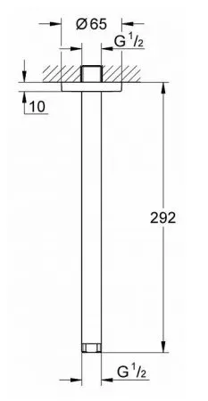 Кронштейн для верхнего душа Grohe Rainshower 28497000