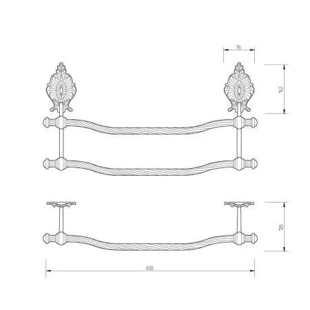 Полотенцедержатель Migliore Elisabetta 17040 60 хром