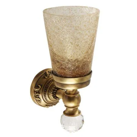 Стакан Migliore Cristalia 16756 настенный, бронза/swarovski - купить в Москве по низкой цене в интернет-магазине с доставкой по всей России | HITsant Стакан Migliore Cristalia 16756 настенный, бронза/swarovski
