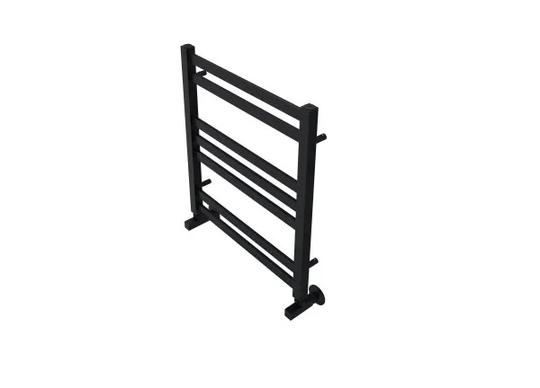 Полотенцесушитель водяной Aquatek (Акватек) Лира П7 500х600 мм, черный муар, подключение нижнее/диагональное, сверхпрочная пищевая нержавеющая сталь AISI 304L, гарантия 10 лет