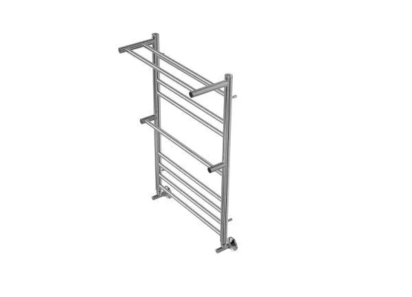 Полотенцесушитель водяной Aquatek (Акватек) Альфа П10 500х800 мм, с полкой, подключение нижнее/диагональное, сверхпрочная пищевая нержавеющая сталь AISI 304L, гарантия 10 лет