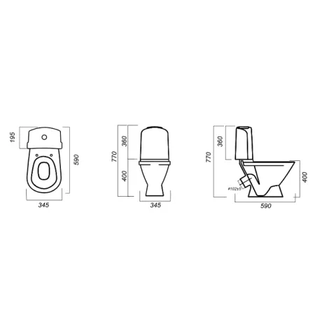 Унитаз-компакт Sanita Luxe CLASSIC SL TM CSCSLCC01040611 с микролифтом
