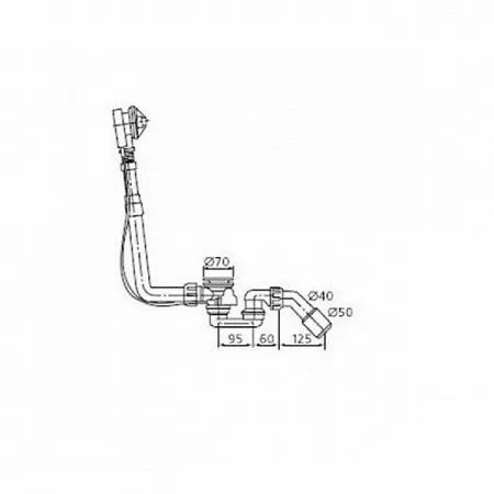 Слив-перелив для ванны Ideal Standard K7812AA