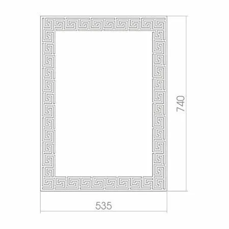 Зеркало без подсветки MIXLINE Каир 535*740 (525453)