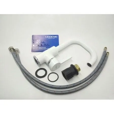 Смеситель Ledeme L1099W белый