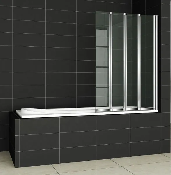 Шторка на ванну Cezares Pratico PRATICO-V-4-100/140-C-Cr 100 прозрачное стекло - купить в Москве по низкой цене в интернет-магазине с доставкой по всей России | HITsant Шторка на ванну Cezares Pratico PRATICO-V-4-100/140-C-Cr 100 прозрачное стекло