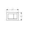 Кнопка смыва Geberit Omega 30 115.080.KN.1 хром