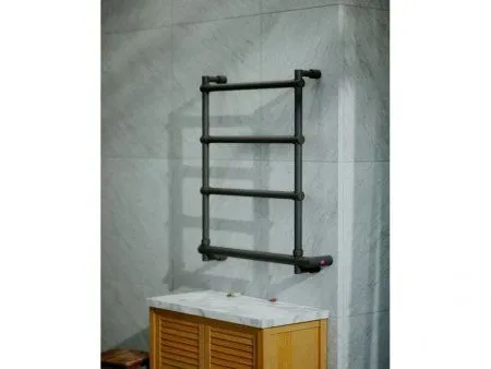 Полотенцесушитель электрический Margaroli Sole 542-4 черный матовый