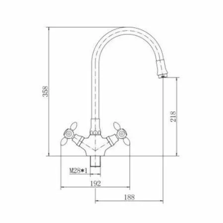 Смеситель для кухни FASHUN (A44127-7)