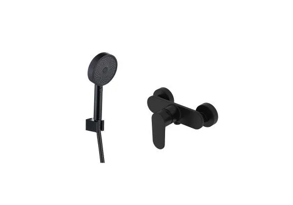 Смеситель для душа однорычажный с ручным душем Aquatek НИКА AQ1834MB , черный матовый