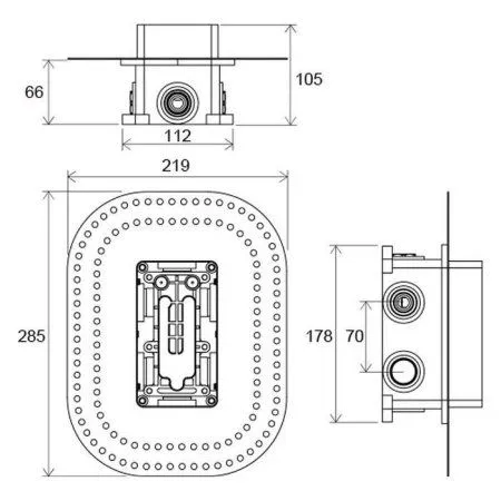 Монтажная коробка Ravak R-Box RB 071.50 X070074 - купить в Москве по низкой цене в интернет-магазине с доставкой по всей России | HITsant Монтажная коробка Ravak R-Box RB 071.50 X070074