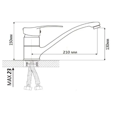 Смеситель Wisent W49279 хром