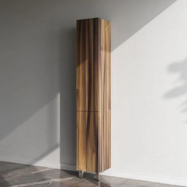 Шкаф-пенал, напольный, левый, 30 см, двери, push-to-open, орех AM.PM Gem M90CSL0306HF