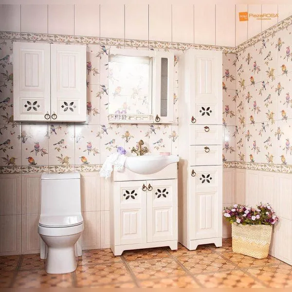 Зеркало Бриклаер КАНТРИ 45 см, бежевый дуб прованс