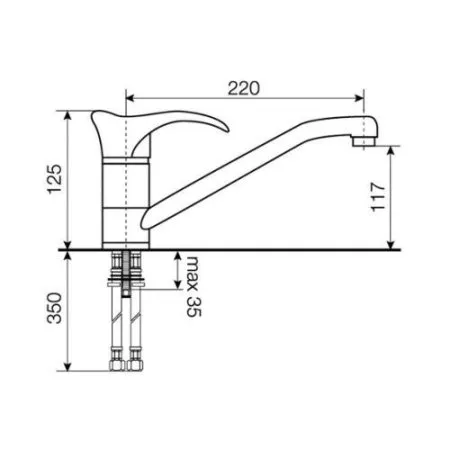 Смеситель Zorg Elegant гранит