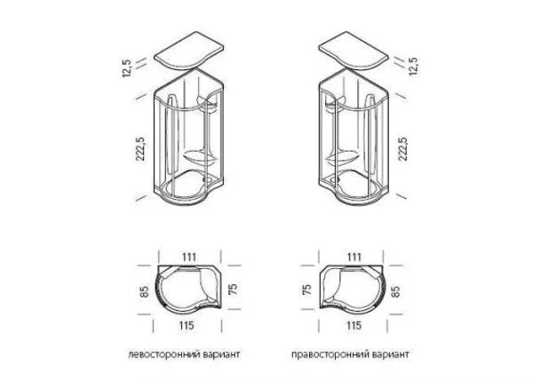 Душевая кабина Teuco L06M 115х85 см, с гидромассажем R