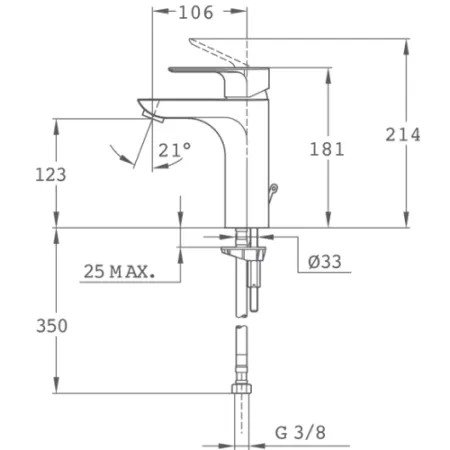 Смеситель Teka Calvia 323860200 хром