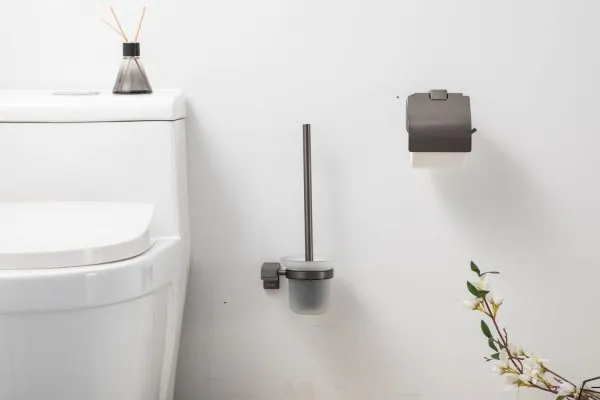 Ершик для унитаза подвесной Frap F3YF06SN10PC-9ZB, оружейная сталь - купить в Москве по низкой цене в интернет-магазине с доставкой по всей России | HITsant Ершик для унитаза подвесной Frap F3YF06SN10PC-9ZB, оружейная сталь