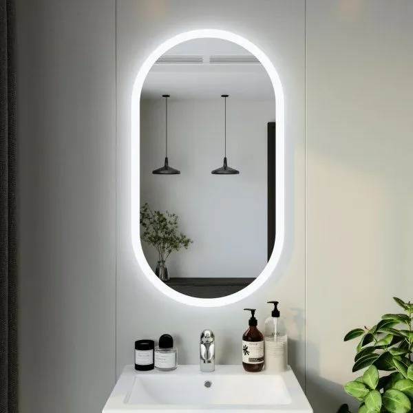 Зеркало Бриклаер Вега 55 овал сенсор на зеркале бесконтактный