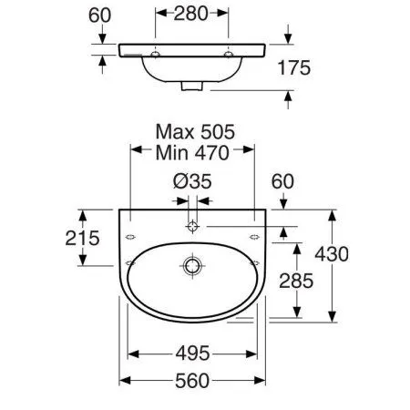 Раковина Gustavsberg Nautic 55569901  белая