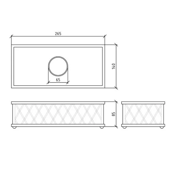 Контейнер для салфеток Boheme Murano Cristal 10231 хром