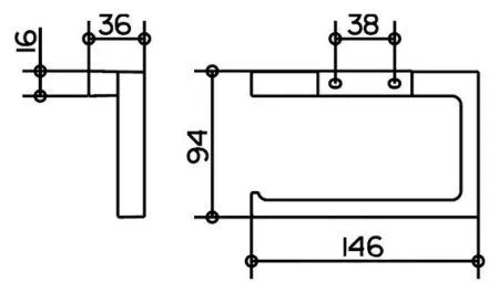 Держатель туалетной бумаги Keuco Edition 11 11162010000  хром