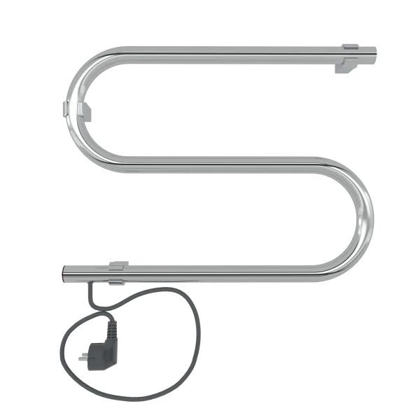 Полотенцесушитель Электрический S - образный INDIGO SE1-32-45v, Полированный