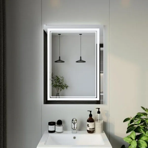 Зеркало Бриклаер Эстель-2 60 с подсветкой LED, на взмах руки