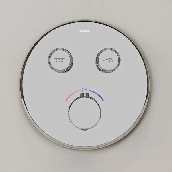 Душевой комплект SANCOS Space встраиваемый c термостатическим смесителем, цвет хром ,  SC3006CH