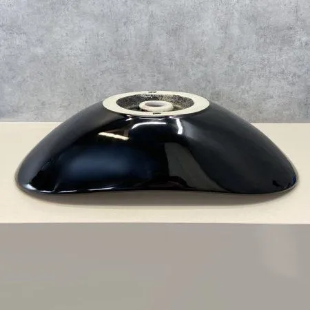 Раковина Comforty 7811ABW черный/белый