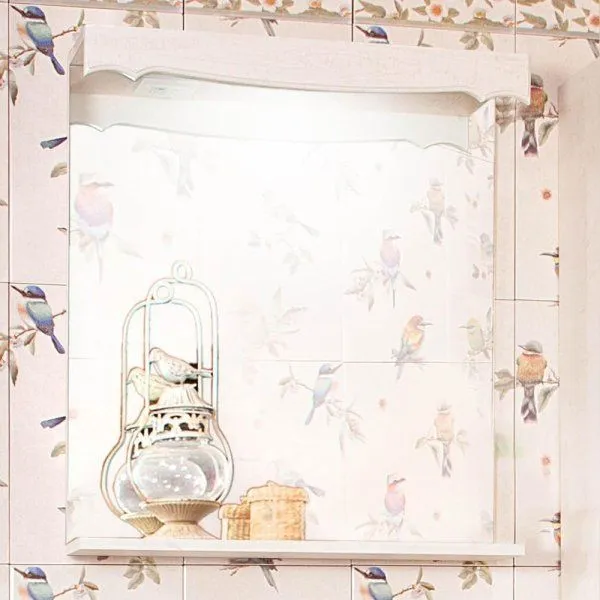 Зеркало Бриклаер КАНТРИ 65 см, бежевый дуб прованс