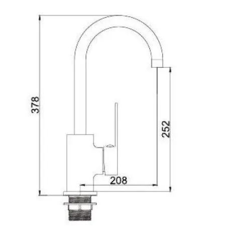 Смеситель Ledeme L4033-2 хром
