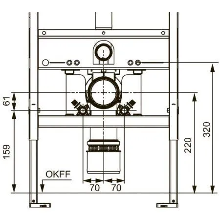 Кронштейн Tece TECEone 9880046, 2 шт.
