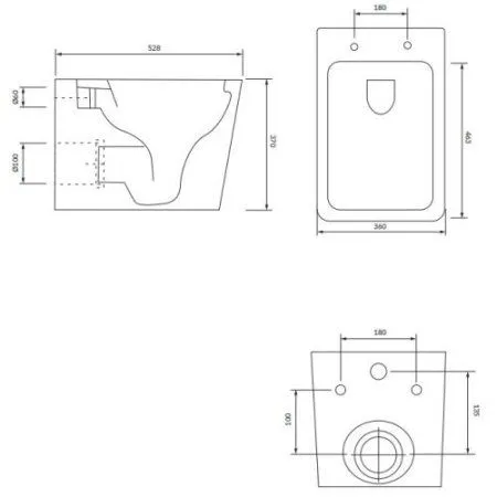 Унитаз подвесной Omnires Boston BOSTONMWBP