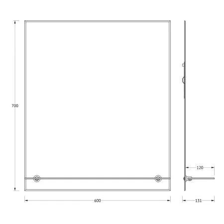 Зеркало Evoform Attractive BY 0505 60x70 - купить в Москве по низкой цене в интернет-магазине с доставкой по всей России | HITsant Зеркало Evoform Attractive BY 0505 60x70