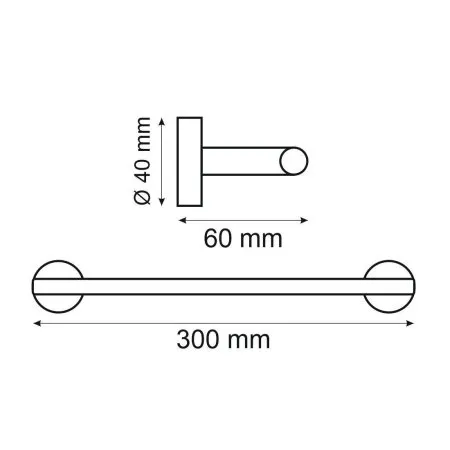 Полотенцедержатель 30 см Webert Rimini RI500501010, золото