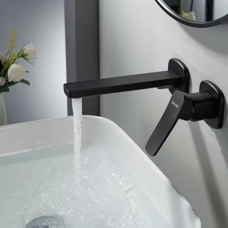 Смеситель для раковины однорычажный встроенный Shevanik S9941H, Черный