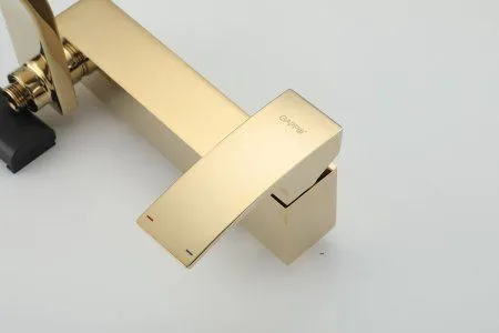 Смеситель для ванны Gappo G3207-3, однорычажный, золото