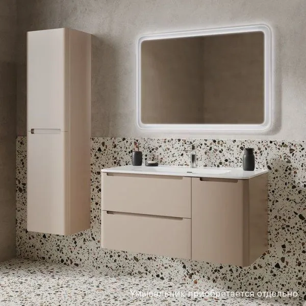 Тумба подвесная, 100 см, капучино, Edifice, IDDIS, EDI10C0i95 подходит умыв. 0101000i28