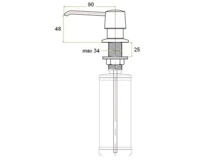 Дозатор жидкого мыла ZORG (ZR-20 WHITE)