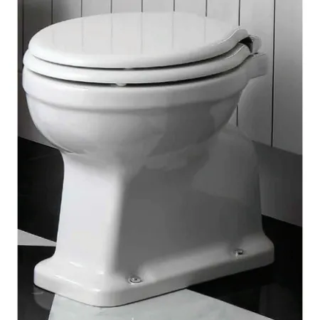 Унитаз приставной Simas Londra LO901bi вертикальный выпуск, белый/хром